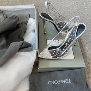 Tom Ford crystal slingback pump